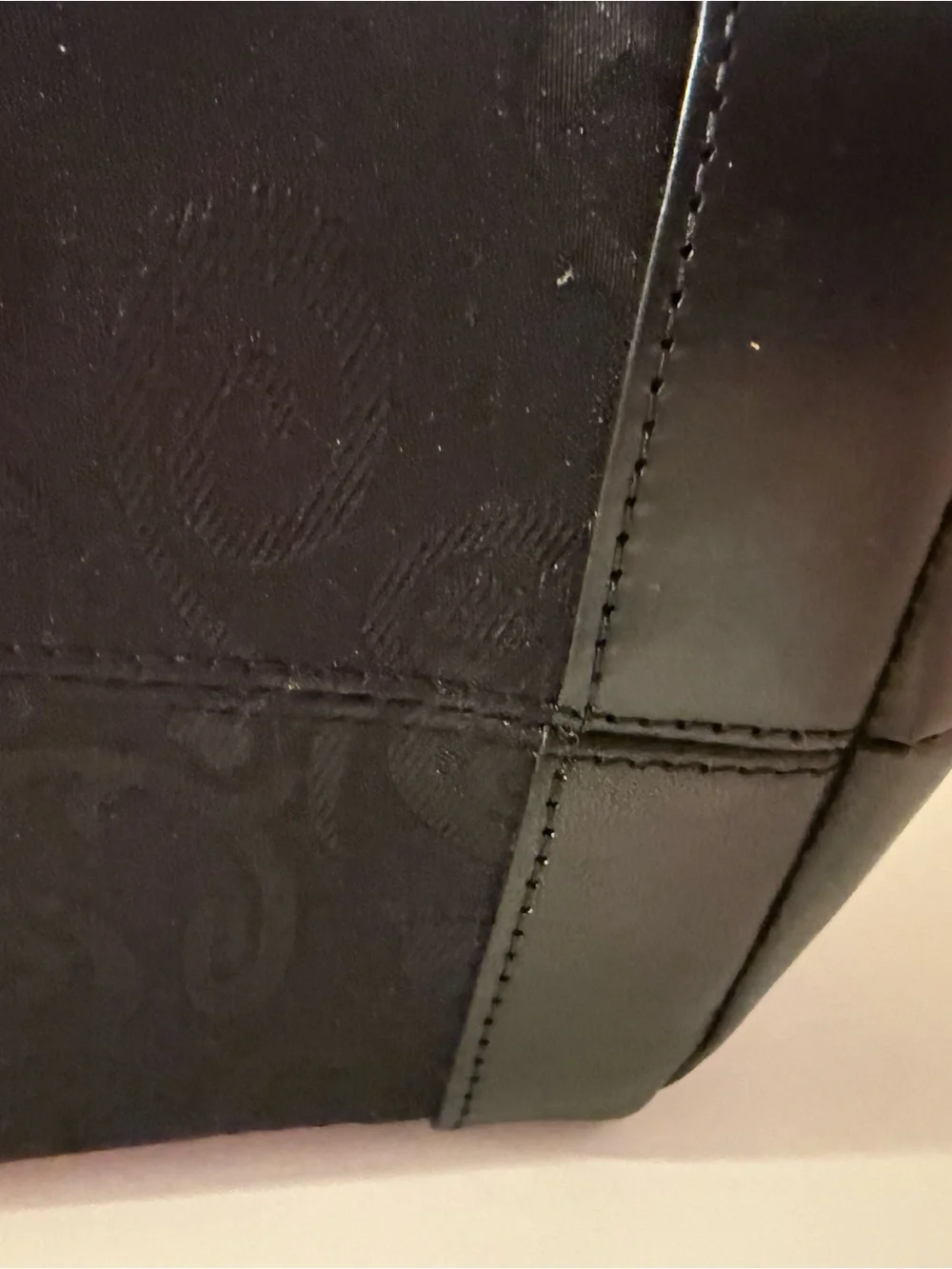 Brighton Black Jacquard Tote with Heart Charm